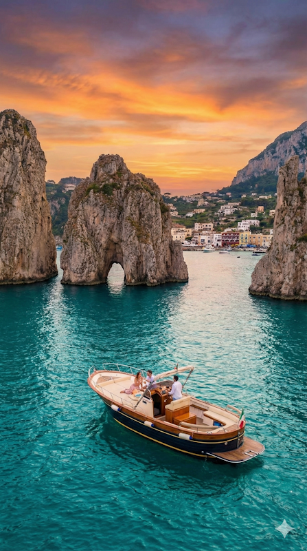 Ninfio Yacht Charter - veduta di Capri